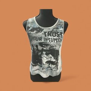 ROMWE Gray Striped Top